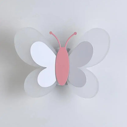Pastel pink and white layered butterfly girl room lamp wall sconce with minimalist design for bedroom decorbites butterfly girl