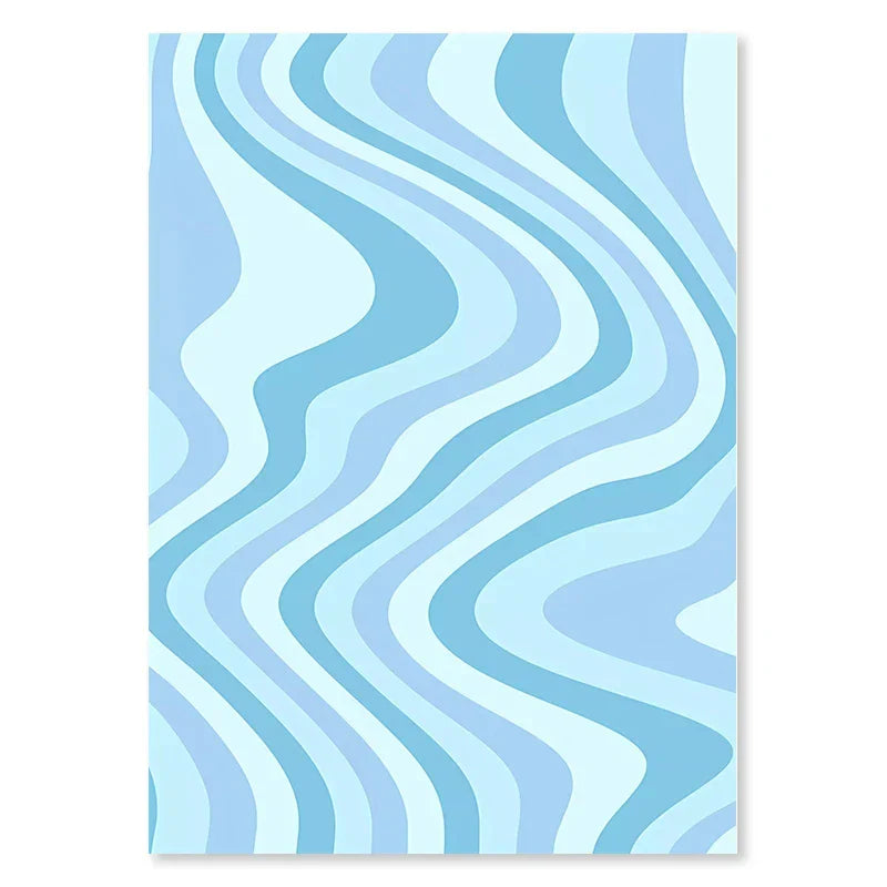 Pastel Purple Abstract Wall Art Print - Posters