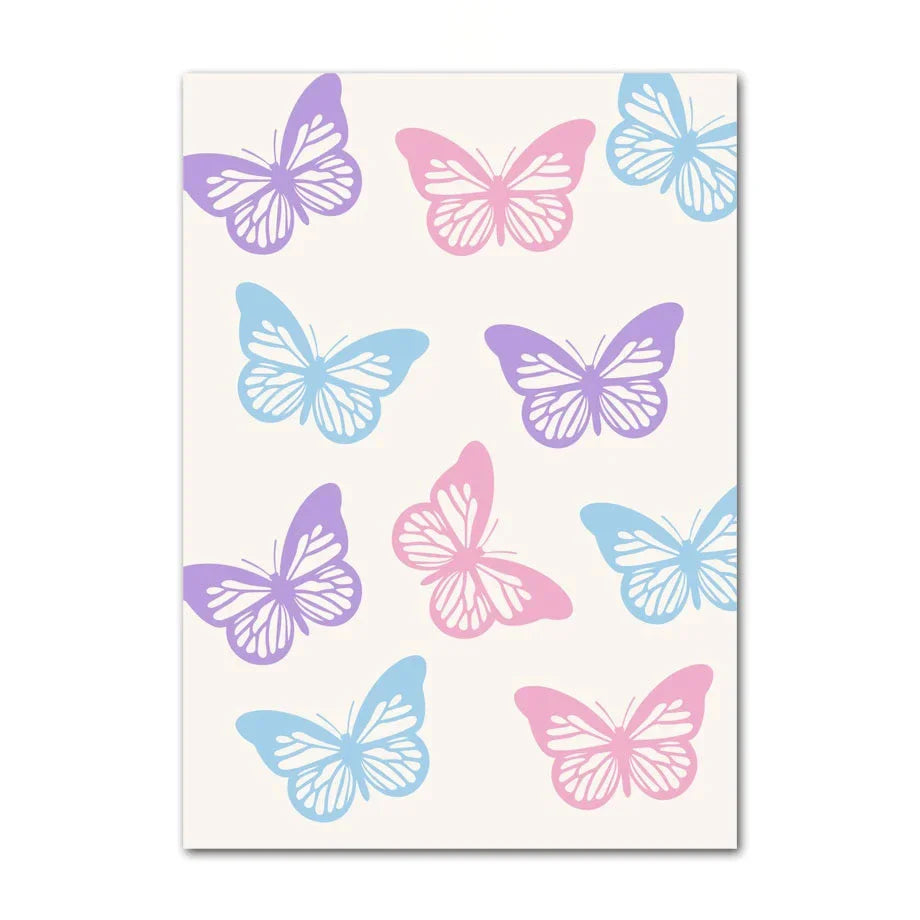 Pastel Purple Abstract Wall Art Print - Posters