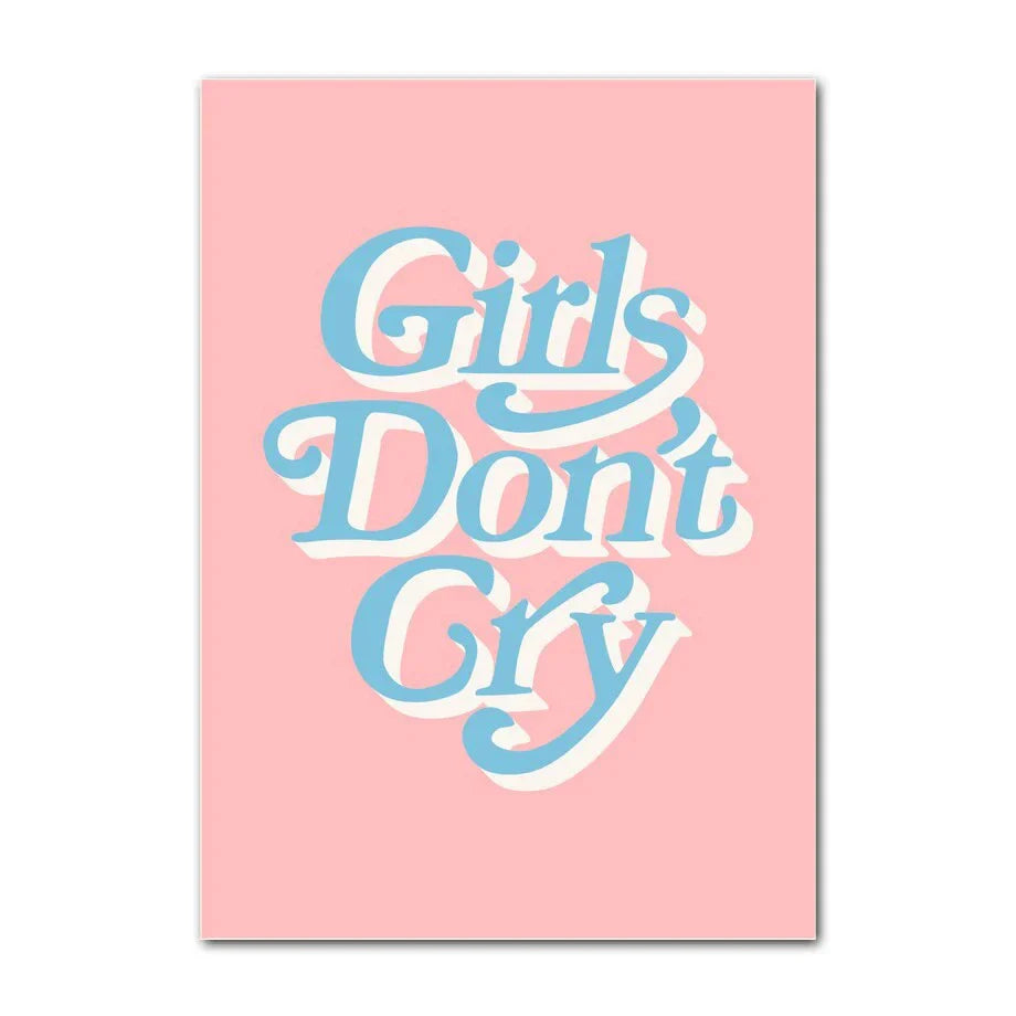 Pastel Smile Flower Canvas Wall Art - Posters