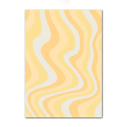 Pastel Smiley Flower Canvas Wall Art - Posters