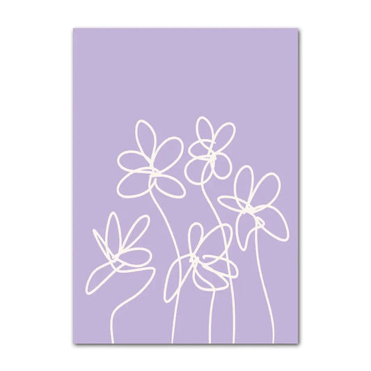 Pastel Smiley Flower Wall Art for Home - 12 / 50x75cm No Frame - Posters