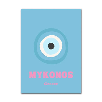 Pastel Smiley Flower Wall Art for Home - Posters