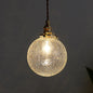 Pauline - Modern Industrial Sphere Ceiling Light Single Clear Glass Hanging Pendant Light for Living Room