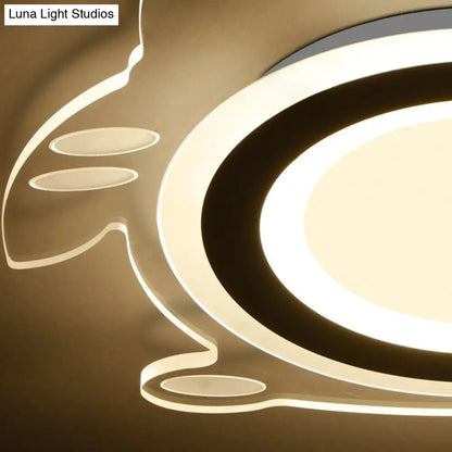 DecorBites™ DecorBites™ Penguin LED Flush Mount Ceiling Light for Bedrooms