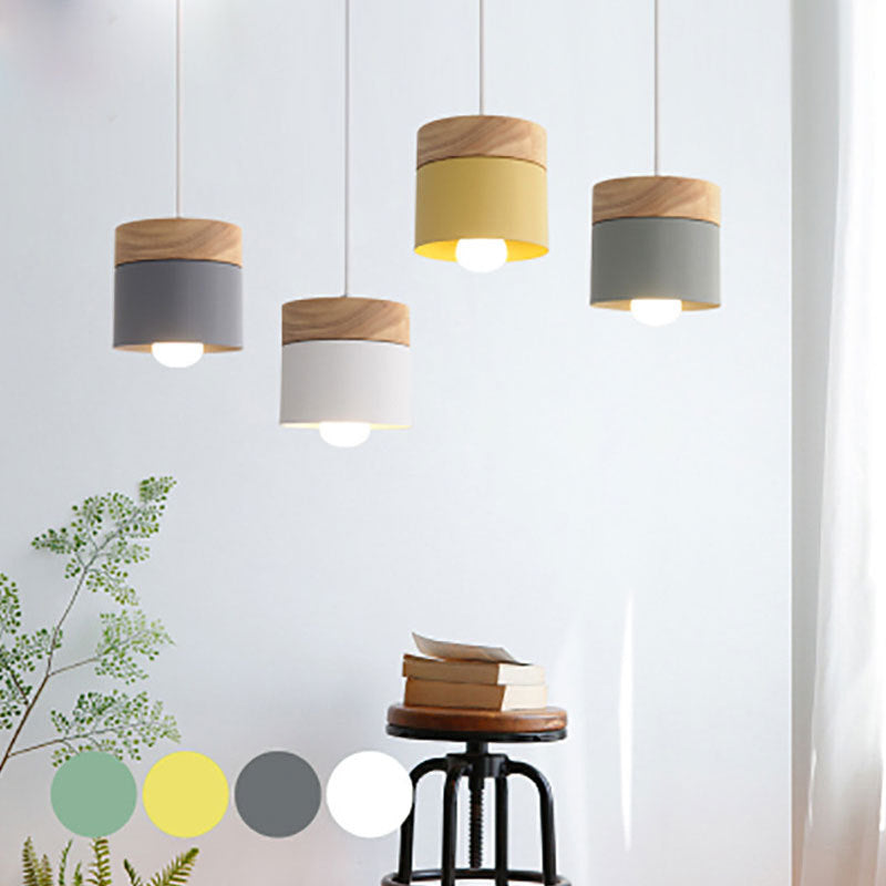 Wooden Nordic Macaron Chandelier
