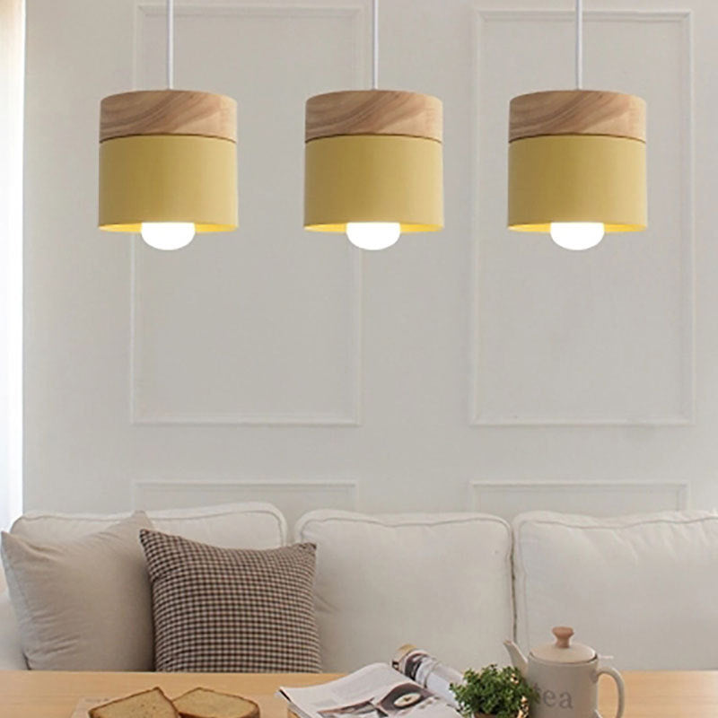 Wooden Nordic Macaron Chandelier