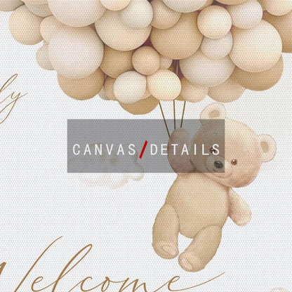 Personalized Teddy Bear Baby Shower Welcome Sign - Posters