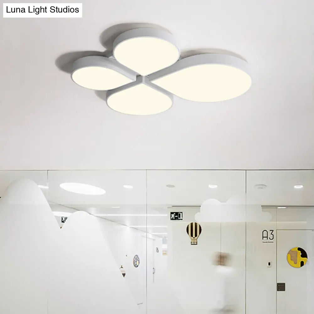 DecorBites™ DecorBites™ Petite Macaron Style LED Flush Ceiling Light for Kindergarten with Flat Petal Design