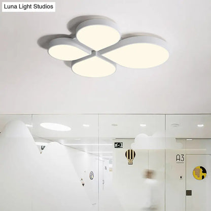 DecorBites™ DecorBites™ Petite Macaron Style LED Flush Ceiling Light for Kindergarten with Flat Petal Design