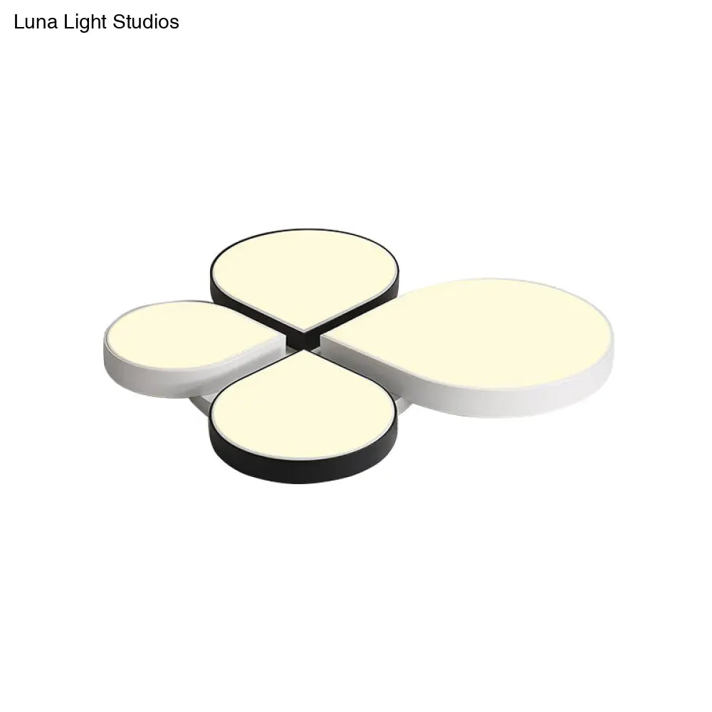 DecorBites™ DecorBites™ Petite Macaron Style LED Flush Ceiling Light for Kindergarten with Flat Petal Design