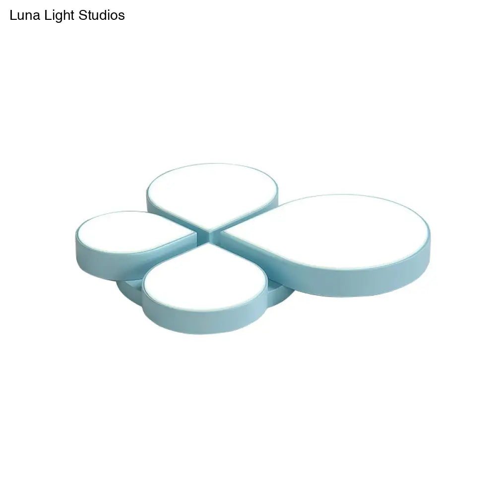 DecorBites™ DecorBites™ Petite Macaron Style LED Flush Ceiling Light for Kindergarten with Flat Petal Design