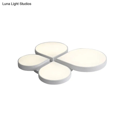 DecorBites™ DecorBites™ Petite Macaron Style LED Flush Ceiling Light for Kindergarten with Flat Petal Design