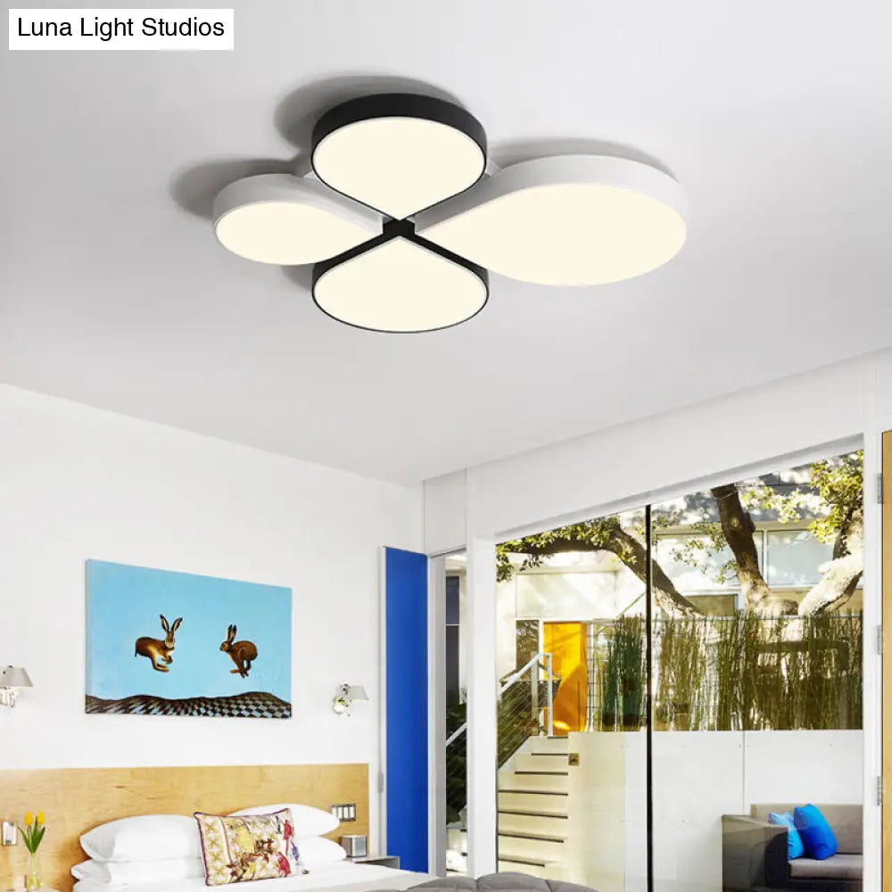 DecorBites™ DecorBites™ Petite Macaron Style LED Flush Ceiling Light for Kindergarten with Flat Petal Design