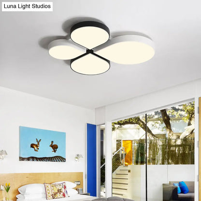 DecorBites™ DecorBites™ Petite Macaron Style LED Flush Ceiling Light for Kindergarten with Flat Petal Design