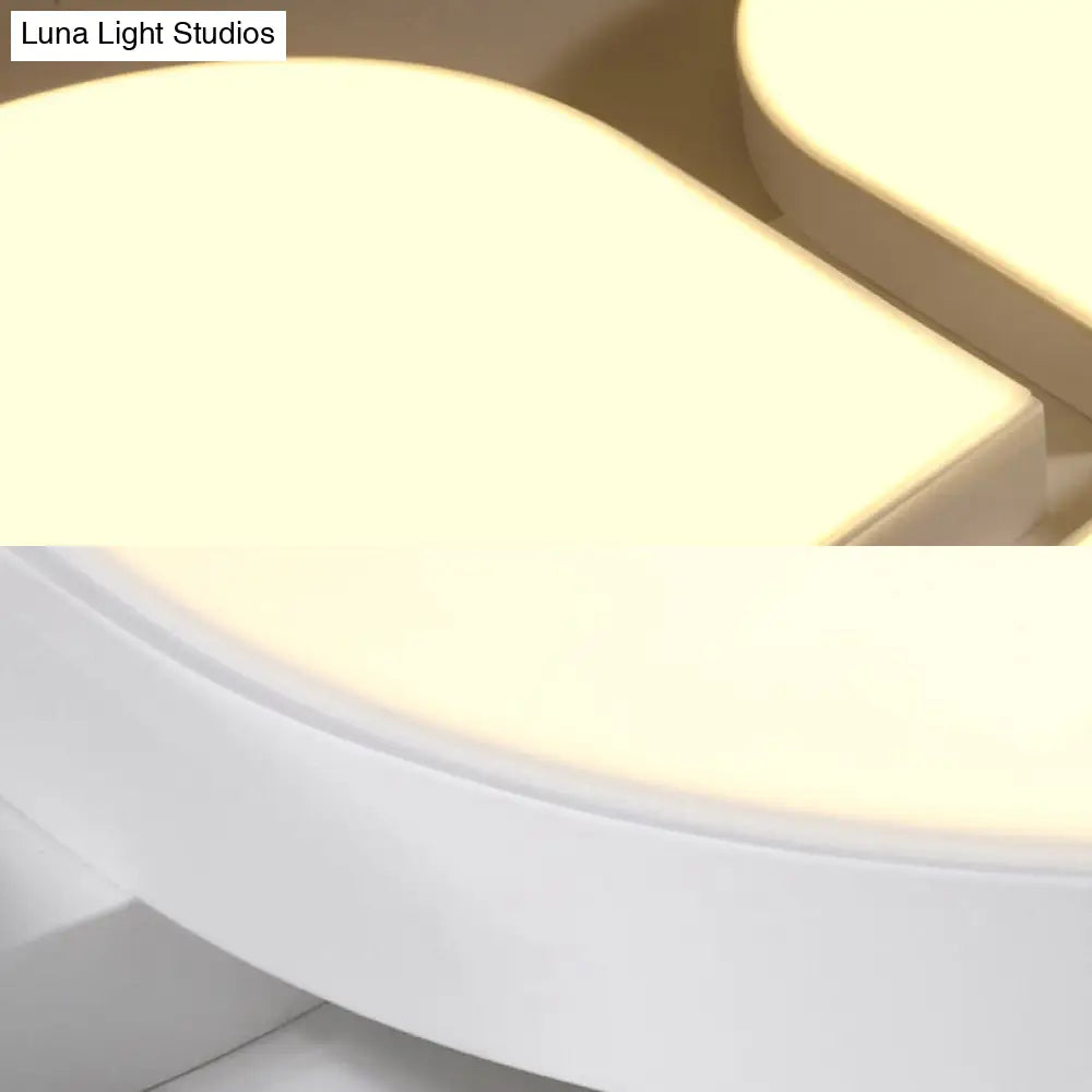 DecorBites™ DecorBites™ Petite Macaron Style LED Flush Ceiling Light for Kindergarten with Flat Petal Design