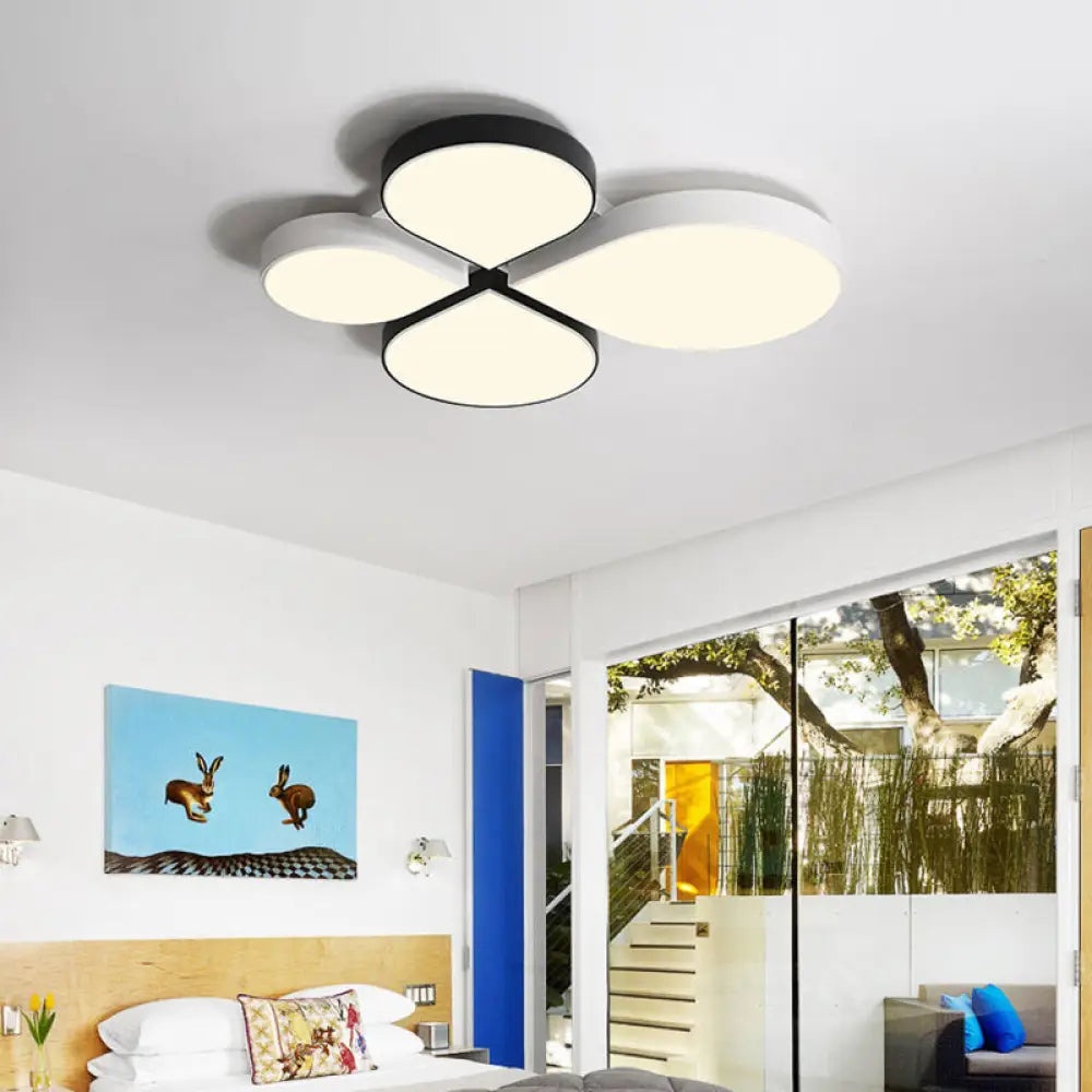 DecorBites™ DecorBites™ Petite Macaron Style LED Flush Ceiling Light for Kindergarten with Flat Petal Design