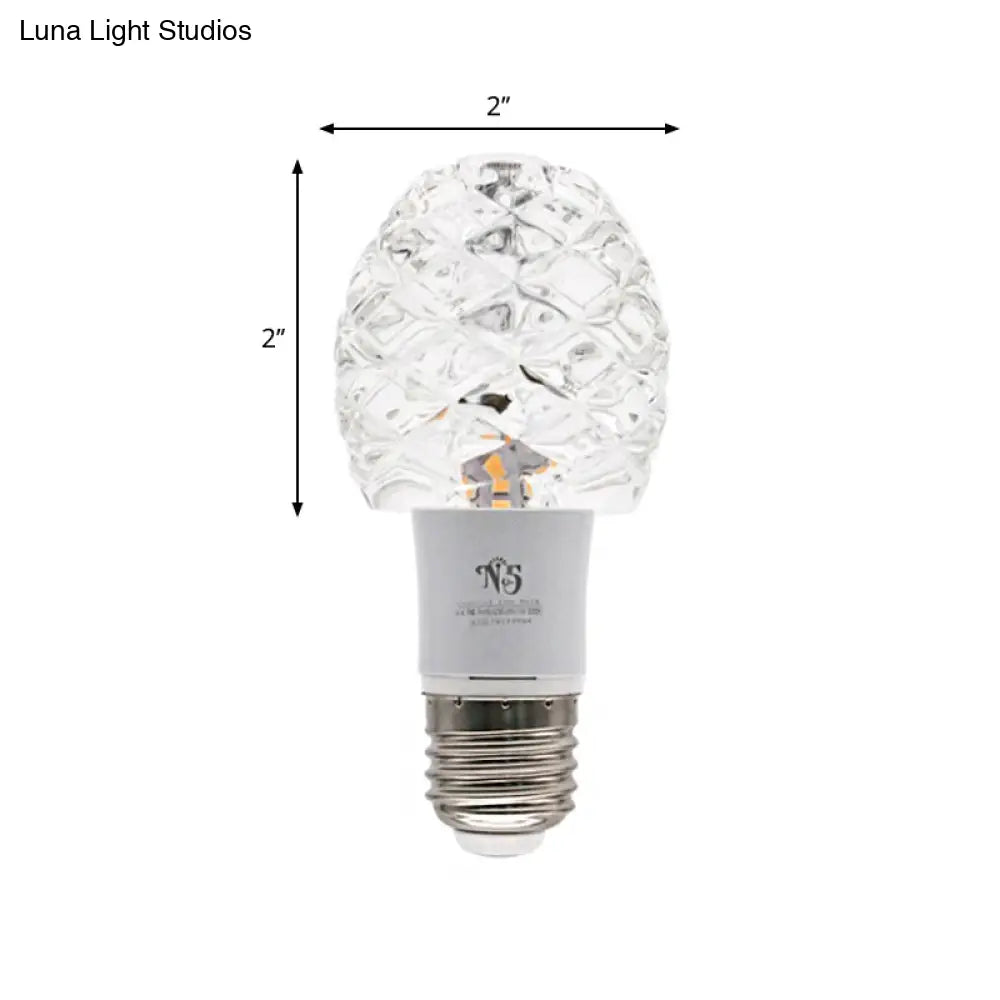 DecorBites™ DecorBites™ Pinecone Mini LED Crystal Flushmount Ceiling Light for Porch - Minimalist and Clear