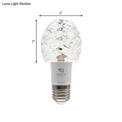 DecorBites™ DecorBites™ Pinecone Mini LED Crystal Flushmount Ceiling Light for Porch - Minimalist and Clear