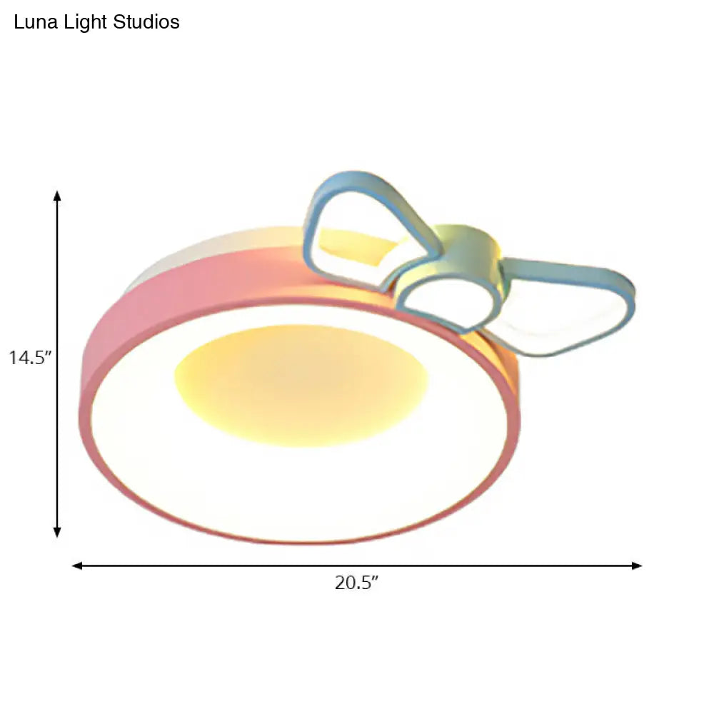 DecorBites™ DecorBites™ Pink Acrylic LED Cartoon Ceiling Light for Girls Bedroom