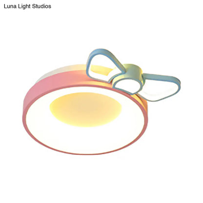 DecorBites™ DecorBites™ Pink Acrylic LED Cartoon Ceiling Light for Girls Bedroom