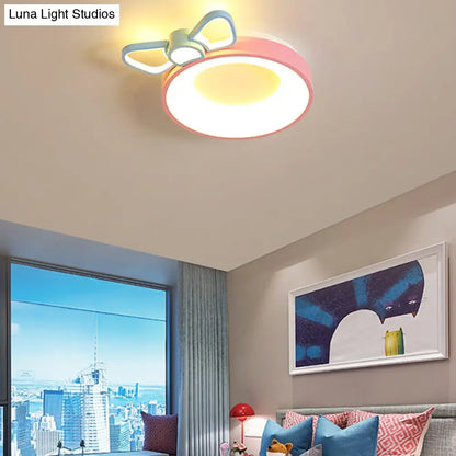 DecorBites™ DecorBites™ Pink Acrylic LED Cartoon Ceiling Light for Girls Bedroom