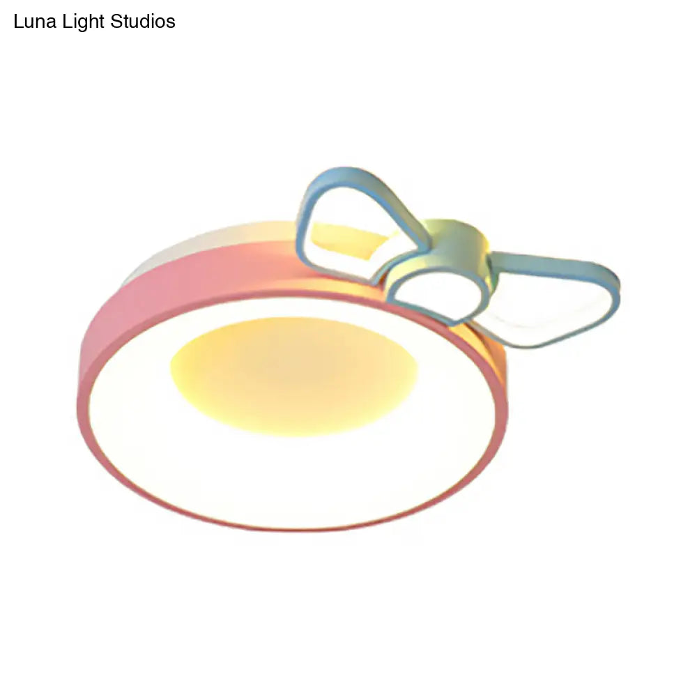 DecorBites™ DecorBites™ Pink Acrylic LED Cartoon Ceiling Light for Girls Bedroom