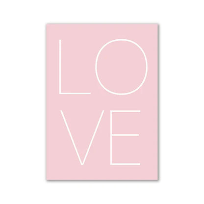 Pink Aesthetic Wall Art Prints for Girl’s Bedroom - Posters