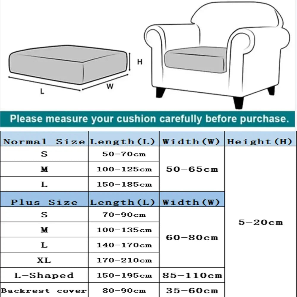 Gray elastic cushion cover for armchair with size options paired with pink and cream quilted velvet sofa cover seat protector