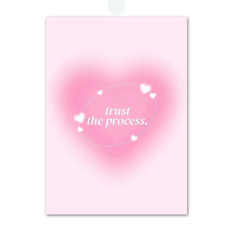 Pink Angel Number Poster - Gallery Wall Art - 07 / 50x70cm No Framed - Posters