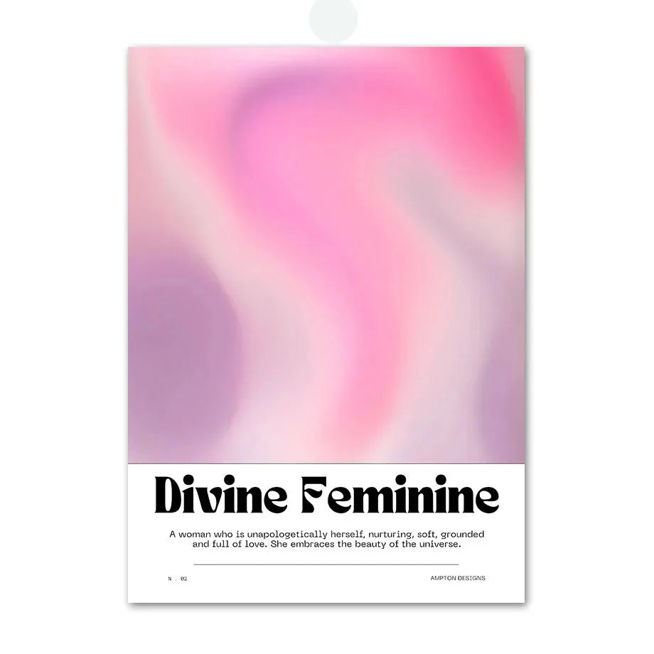 Pink Angel Number Poster - Gallery Wall Art - 08 / 30x40cm No Framed - Posters