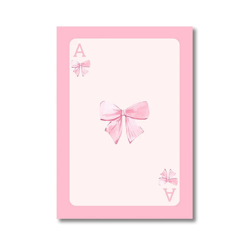 Pink Bows Wall Art Set - 3 Pieces - CJ50170-3 / 40x50cm no frame