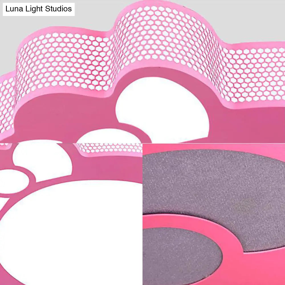 DecorBites™ DecorBites™ Pink Cartoon Acrylic Metal LED Ceiling Light for Girls' Room