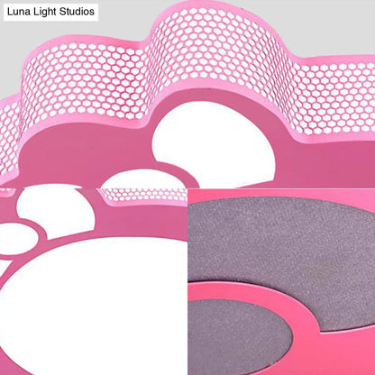 DecorBites™ DecorBites™ Pink Cartoon Acrylic Metal LED Ceiling Light for Girls' Room