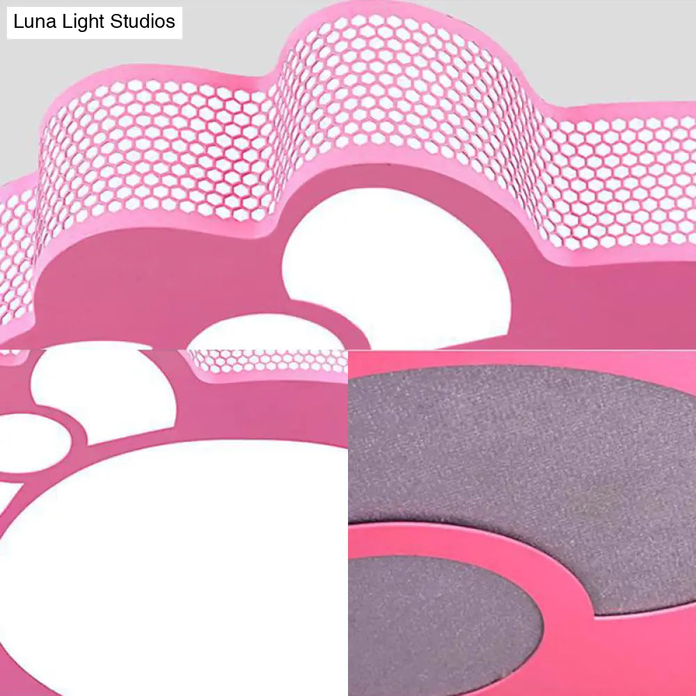 DecorBites™ DecorBites™ Pink Cartoon Acrylic Metal LED Ceiling Light for Girls' Room