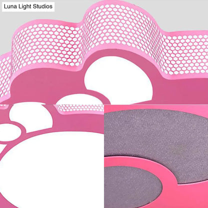 DecorBites™ DecorBites™ Pink Cartoon Acrylic Metal LED Ceiling Light for Girls' Room
