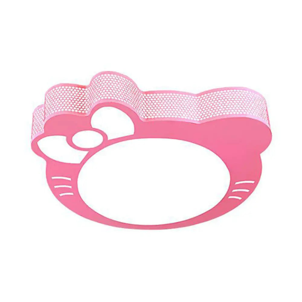 DecorBites™ DecorBites™ Pink Cartoon Acrylic Metal LED Ceiling Light for Girls' Room