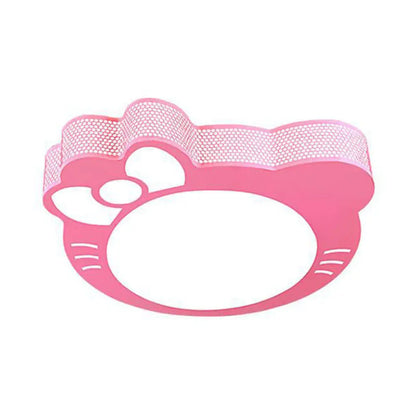 DecorBites™ DecorBites™ Pink Cartoon Acrylic Metal LED Ceiling Light for Girls' Room