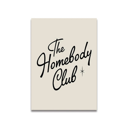 Pink Cartoon Print Canvas Wall Art - Posters