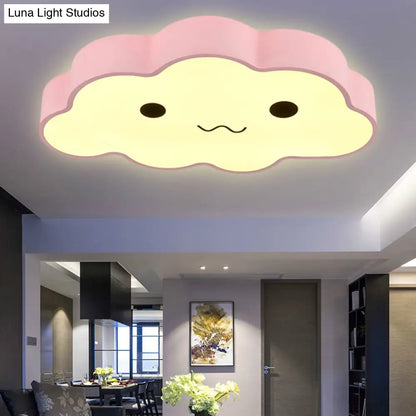 DecorBites™ DecorBites™ Pink Cloud Ceiling Light for Kids' Room or Study - Metal Fixture