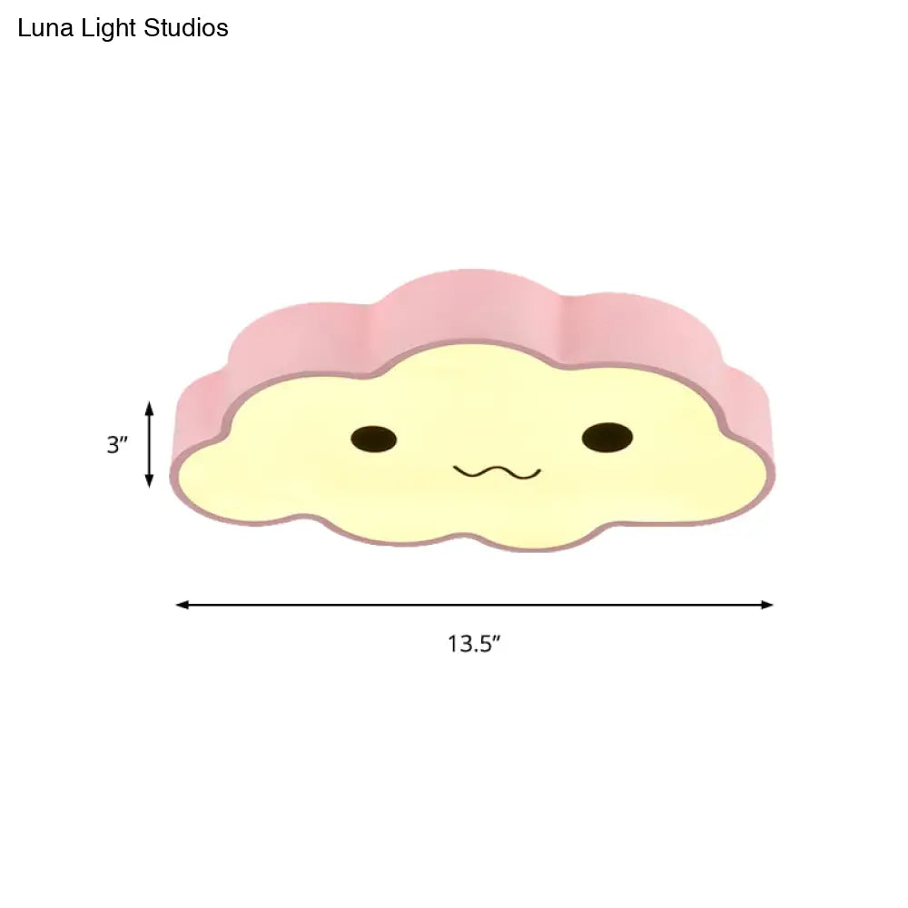 DecorBites™ DecorBites™ Pink Cloud Ceiling Light for Kids' Room or Study - Metal Fixture