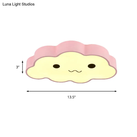DecorBites™ DecorBites™ Pink Cloud Ceiling Light for Kids' Room or Study - Metal Fixture