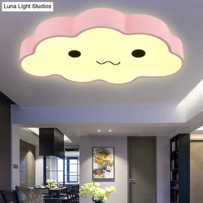 DecorBites™ DecorBites™ Pink Cloud Ceiling Light for Kids' Room or Study - Metal Fixture