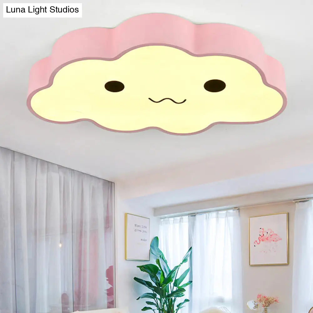 DecorBites™ DecorBites™ Pink Cloud Ceiling Light for Kids' Room or Study - Metal Fixture