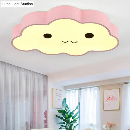 DecorBites™ DecorBites™ Pink Cloud Ceiling Light for Kids' Room or Study - Metal Fixture