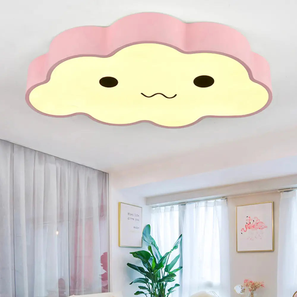 DecorBites™ DecorBites™ Pink Cloud Ceiling Light for Kids' Room or Study - Metal Fixture