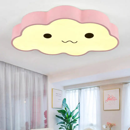 DecorBites™ DecorBites™ Pink Cloud Ceiling Light for Kids' Room or Study - Metal Fixture