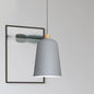 Pink/Grey/Black Bell Pendant Lamp - Modern Style, 1-Bulb Aluminum Ceiling Light for Dining Room