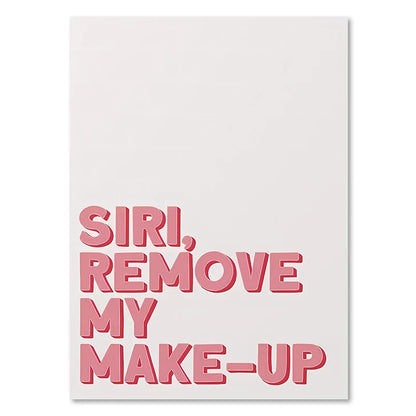Pink Makeup Funny Quote Art Poster - 4 / 20x30cm No Framed - Posters
