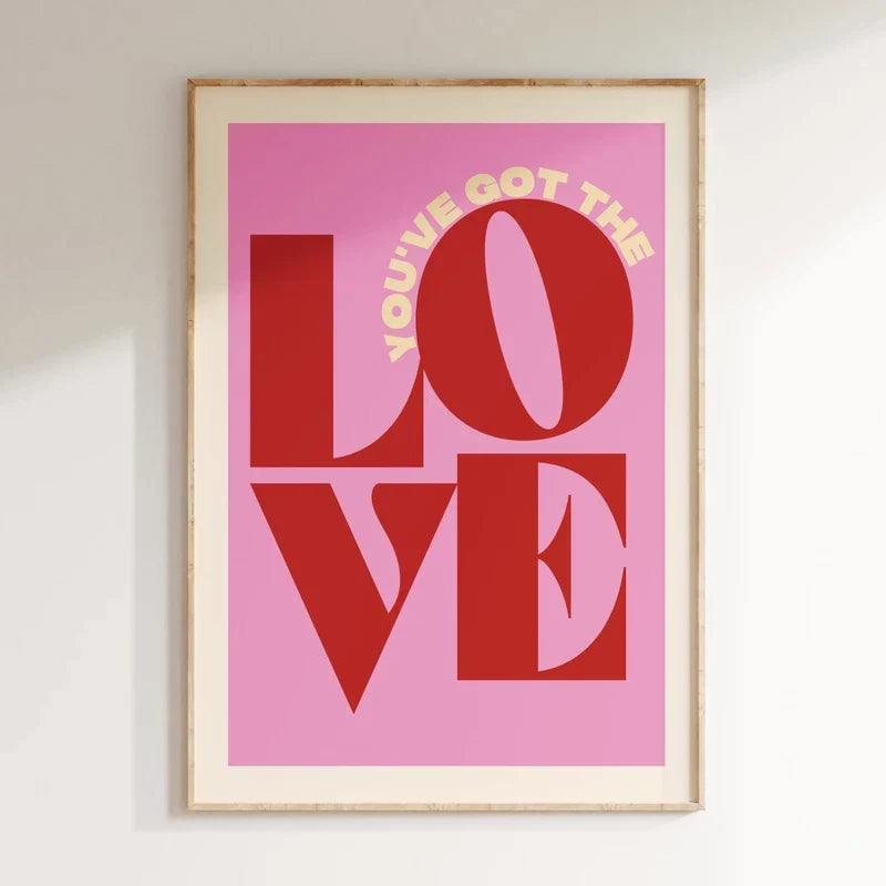 Pink Music Lyrics Wall Art Canvas - 11 / 20x30cm No Frame - Posters